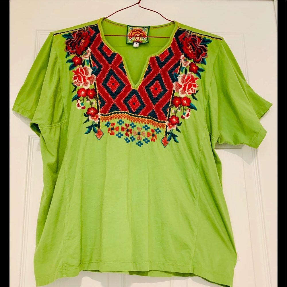 JOHNNY WAS Bohemian Peasant Top 🔺 PRICE DROP CLOSET CLEAROUT 🚀